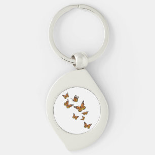 Flying Butterflies - Butterfly Lover Gardener Ento Keychain