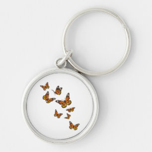Flying Butterflies - Butterfly Lover Gardener Ento Keychain