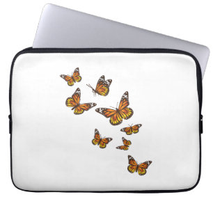 Flying Butterflies - Butterfly Lover Gardener Ento Laptop Sleeve