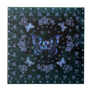 Flying Butterflies Ceramic Tile