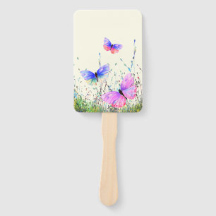Flying Butterflies Hand Fan
