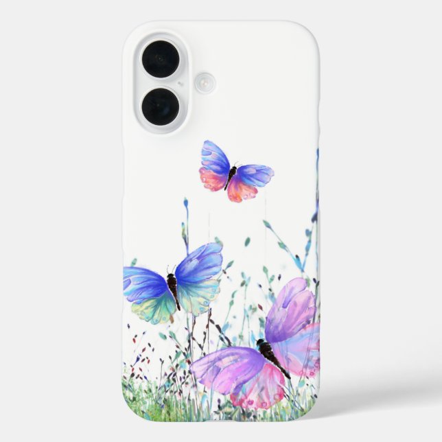Flying Butterflies iPhone Case (Back)