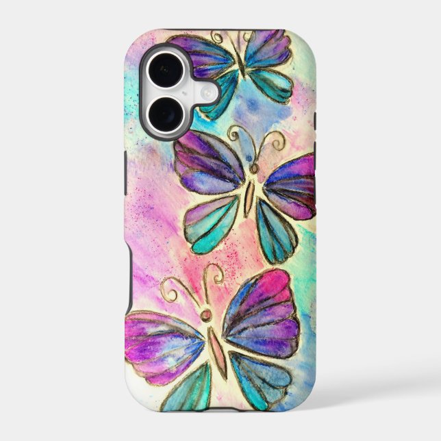 Flying Butterflies iPhone Case (Back)