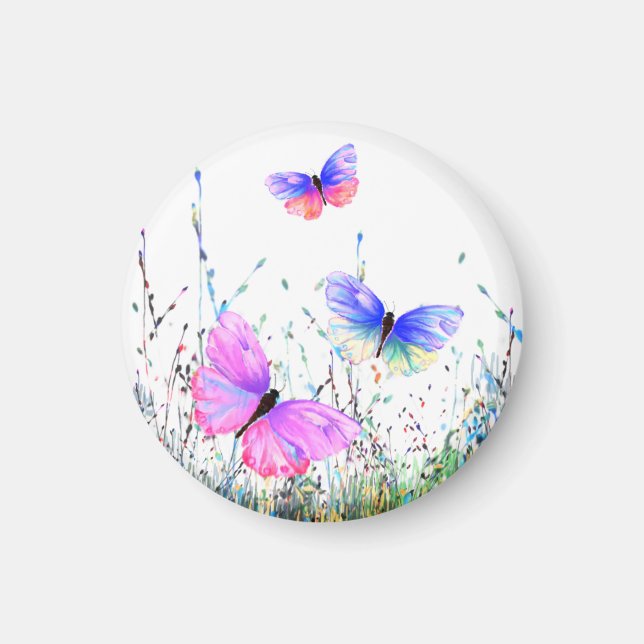 Flying Butterflies Magnet (Front)