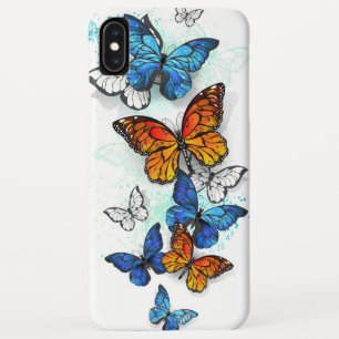 Flying Butterflies Morpho and Monarch iPhone XS Max Case
