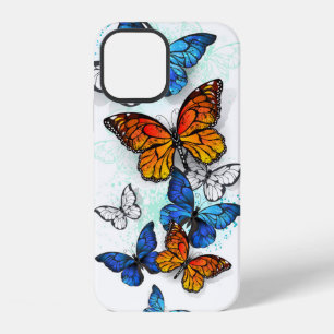Flying Butterflies Morpho and Monarch iPhone 12 Case