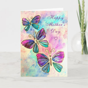 Flying Butterflies Mother's Day Card