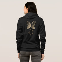 flying butterflies nature hoodie