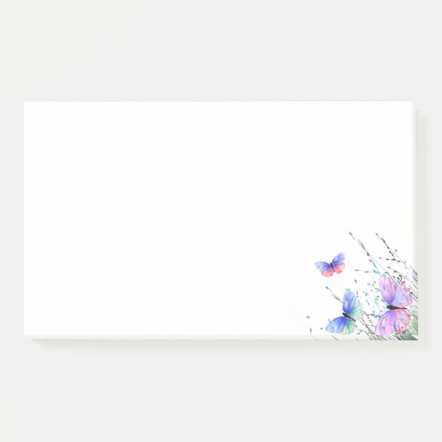 Flying Butterflies Post it Notes (Front)