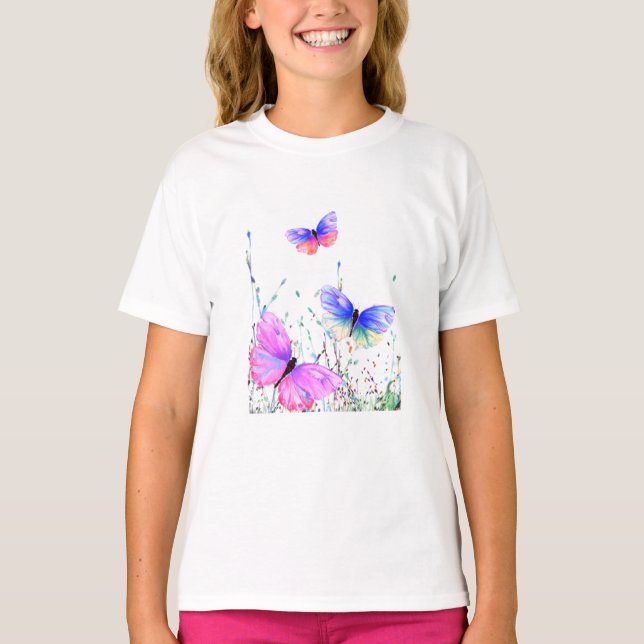 Flying Butterflies T-Shirt (Front)