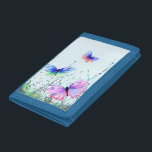 Flying Butterflies Wallet<br><div class="desc">Wallets with Colourful Butterflies Flying in Nature Painting Butterfly and Flowers Wallet - Customizable - or Choose / Add Your Favourite Text / Colour - Make Your Unique Gift - Resize and move or remove and add elements with Customization tool ! - Drawing and Design by MIGNED. You can also...</div>