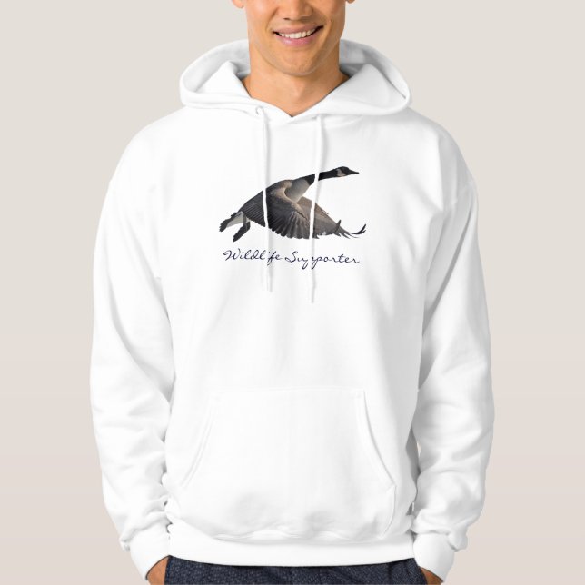 Flying Canada Goose Wildlife Supporter Sweat - shi (Devant)