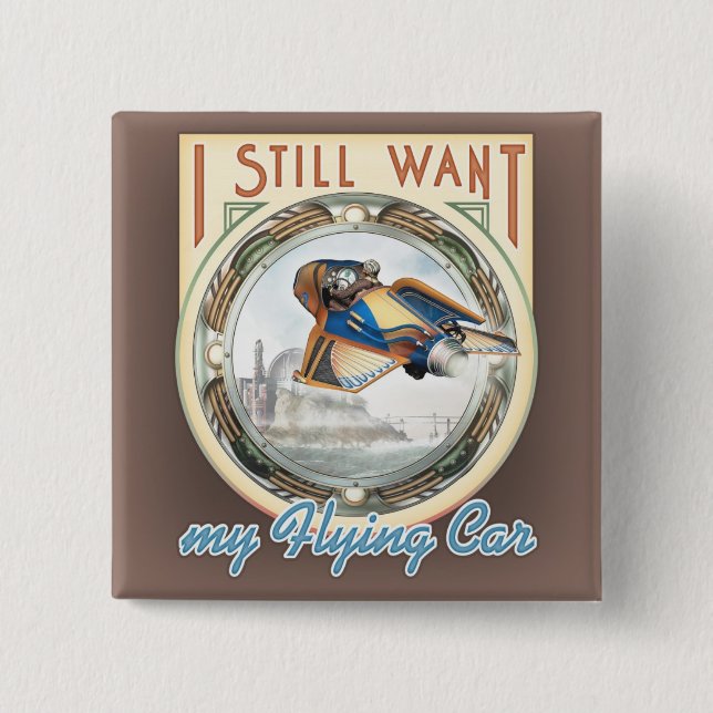 Flying Car Square Button (Front)