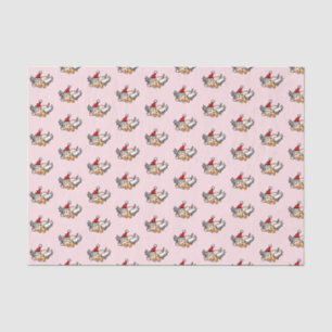 Flying Christmas Pig Tissue Paper
