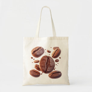 Flying Coffee Beans Tote Bag