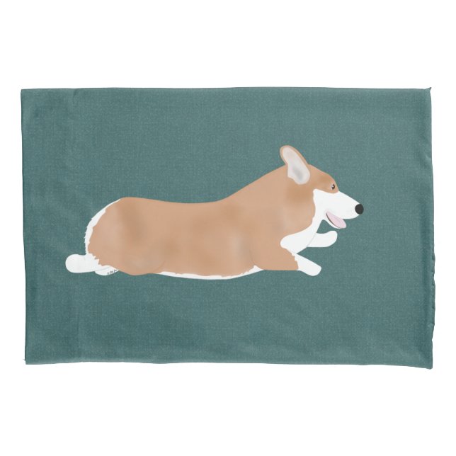 Flying Corgi Pillowcase (Front)