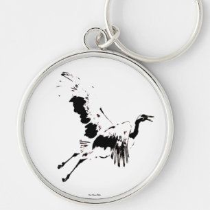 Flying Crane Keychain