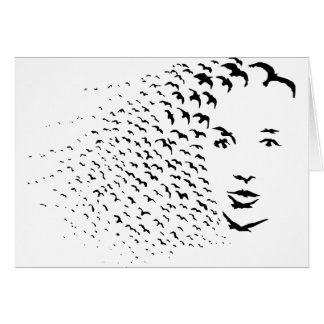 Flying Crows or Face Optical Illusion