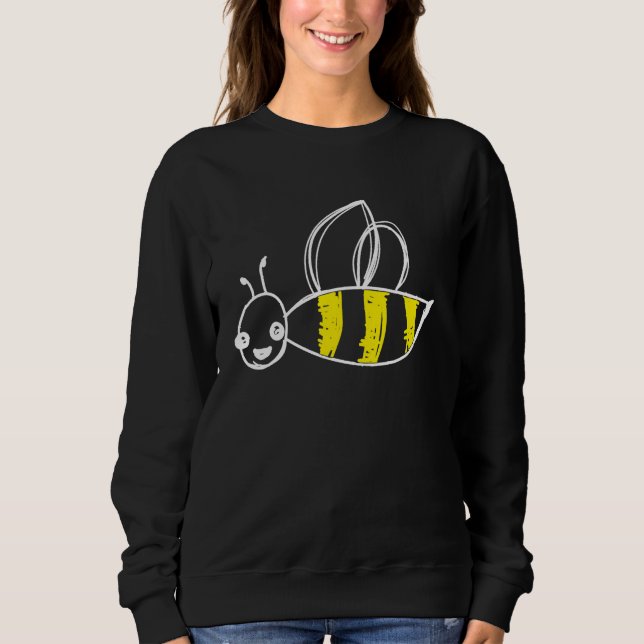 Flying Cute Bumblebee Honey bee Beekeeper Gift Men Sweatshirt (Front)