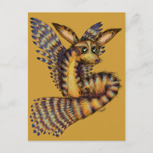 Flying Desert Vulpix Postcard