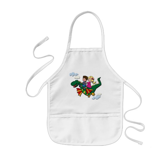 Flying Dino with Kids Apron (Front)