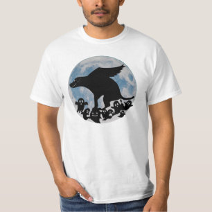 Flying Dog Pooping Ghosts T-Shirt