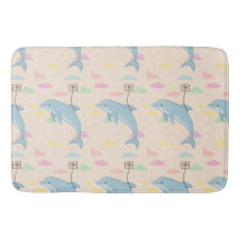 Flying Dolphin Delivering Letters Illustration 