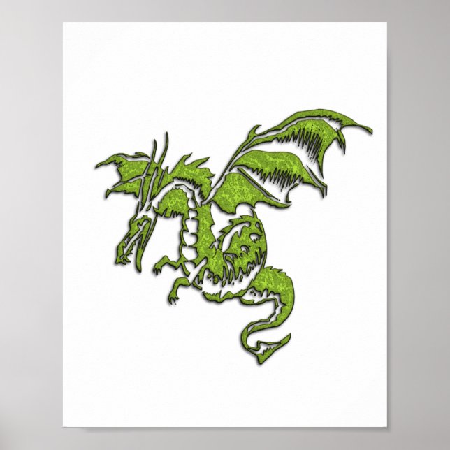 Flying Dragon Design Poster (Front)