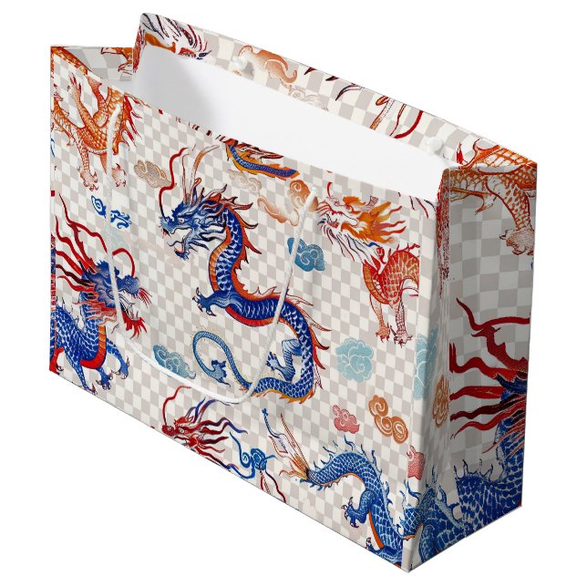flying dragon Gift Bag (Front Angled)