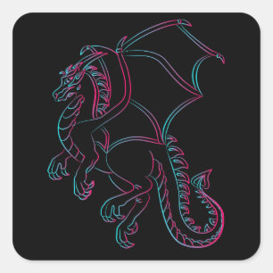 flying dragon stickers