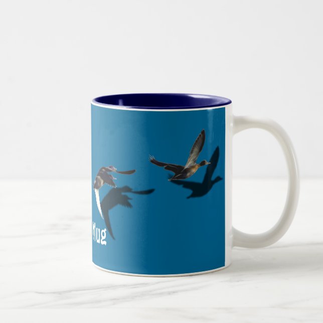FLYING DUCKS Two-Tone COFFEE MUG (Right)