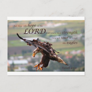Flying Eagle Bible Verse.jpg Postcard