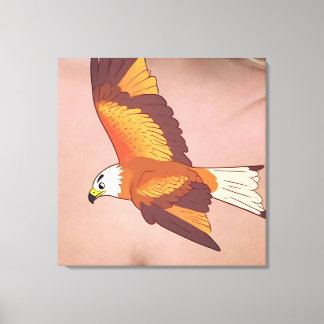 Flying eagle canvas print