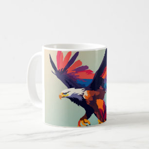 Flying eagle coffee mug