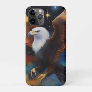 Flying Eagle Colourful Cosmic Art, iPhone 11 Pro Case