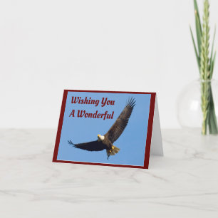 Flying Eagle July 4th Holiday Card