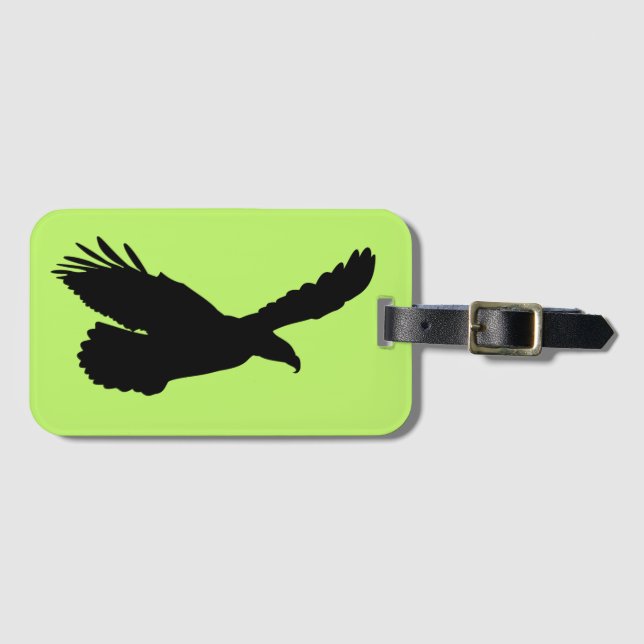 Flying Eagle Luggage Tag - Customizable (Front Horizontal)