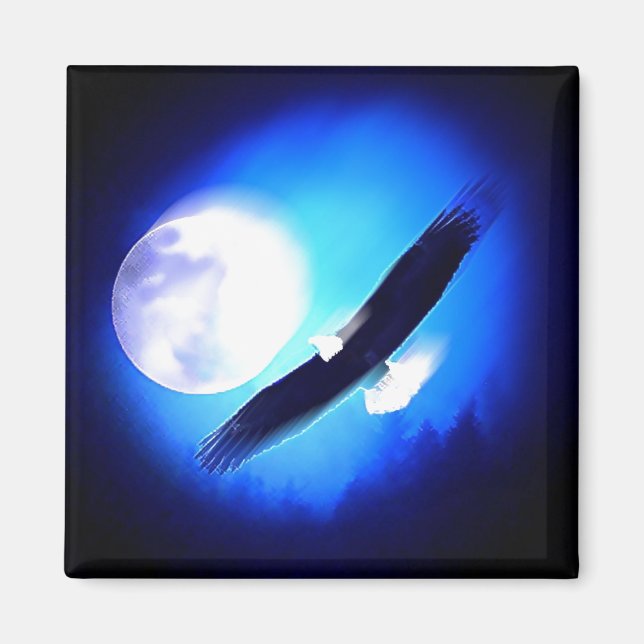 Flying Eagle & Moon Magnet (Front)