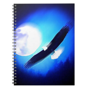 Flying Eagle & Moon Notebook