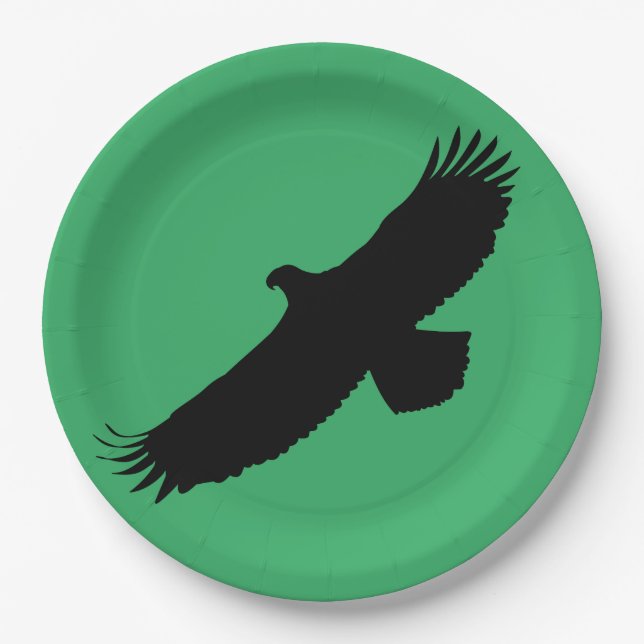 Flying Eagle Paper Plates Choose Color (Front)