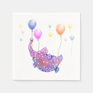 Flying Elephant Napkins