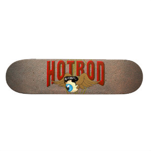 Flying Eyeball Hot Rod Skateboard