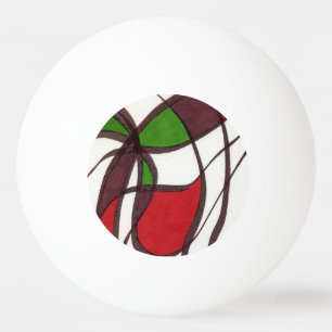 "Flying Fish" Abstract Ping Pong Ball