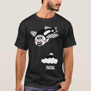 flying fish and Mt.Fuji (grey version) T-Shirt