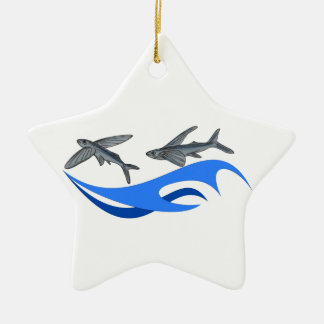 Flying Fish (Exocet) Ceramic Ornament