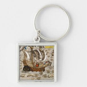Flying Fish Meet in the Torrid Zone Keychain