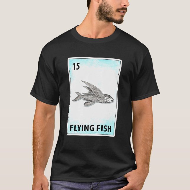 Flying Fish Mexican Cards T-Shirt (Front)