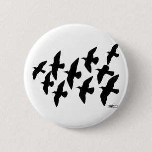 Flying Flight Pigeons 2 Inch Round Button