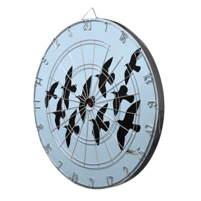 Flying Flight Pigeons Dartboard (Front Right)