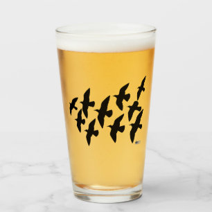 Flying Flight Pigeons Glass